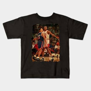 Scottie Pippen vs John Starks Vintage Kids T-Shirt